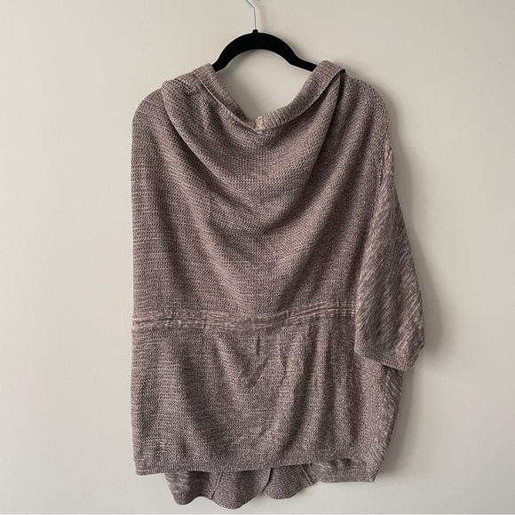 Lululemon Breeze Easy Wrap Heathered Brown Cardigan Sweater XS/S - Picture 4 of 5